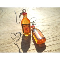 Náušnice - whisky skořicová