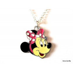 Řetízek Minnie s růžovou mašlí