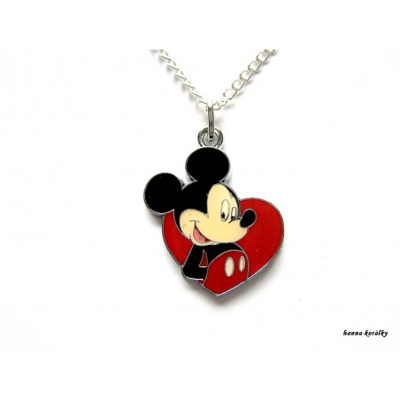 Řetízek Mickey - srdce