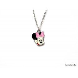 Řetízek Minnie s růžovou mašlí