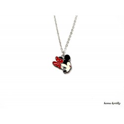 Řetízek Minnie s červenou mašlí
