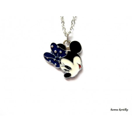 Řetízek Minnie s modrou mašlí